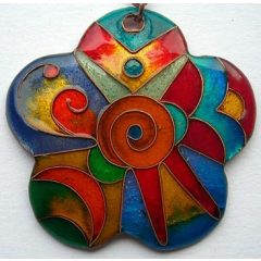 Sógun   -  tűzzománc medál